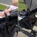 Video: Staffy Knows How to Perfectly Land on Baby’s Stroller